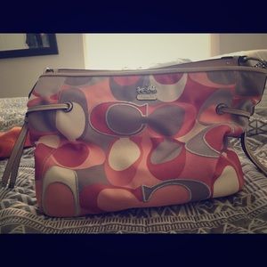 Rare print Coach purse
